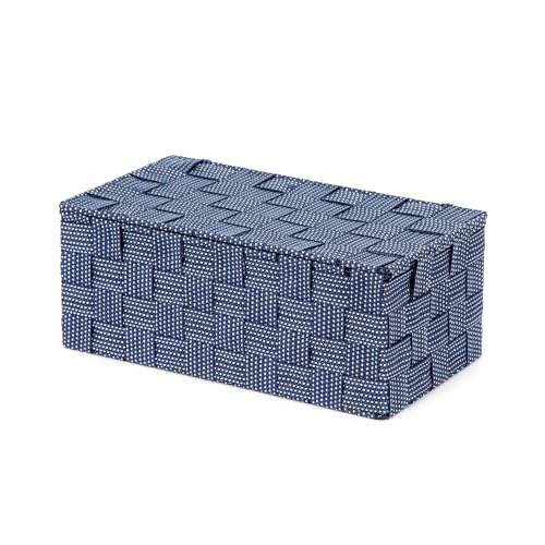 compactor-bo-te-avec-couvercle-sangle-tress-e-27-x-15-x-h-11-cm-bleu-marine image 7
