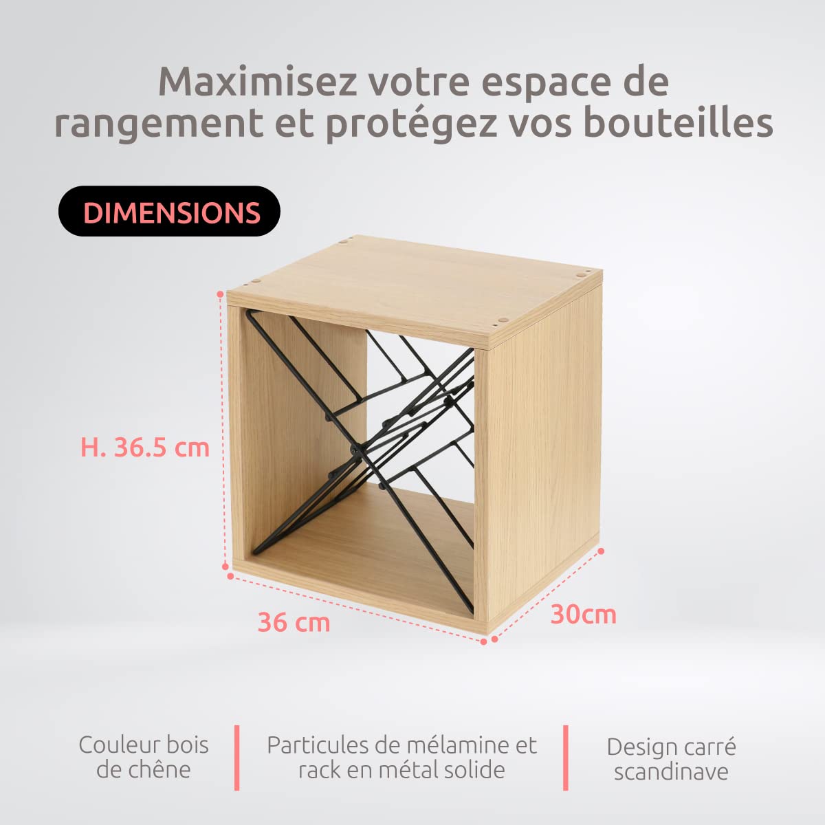 compactor-range-bouteilles-empilable-12-bouteilles-ch-ne-clair image 7