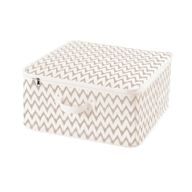 compactor-home-ran7520-housse-zipp-e-polypropyl-ne-blanc-beige-46-x-46-x-20-5-cm image 1