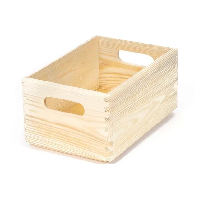 compactor-skyr-s-caisse-de-rangement-en-bois-pin-naturel-30-x-20-x-h-14-cm image 1