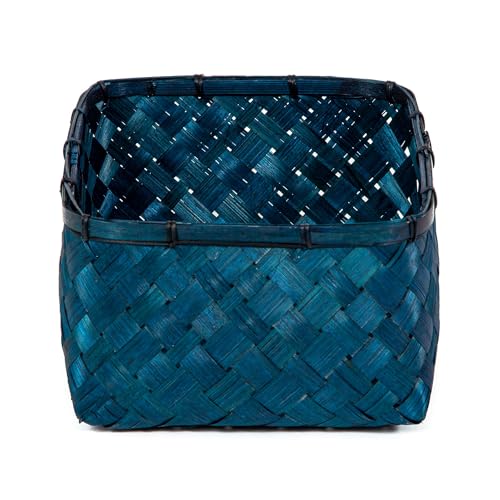 compactor-home-hanoi-panier-de-rangement-bambou-l-bleu-30-x-23-x-h-15-cm image 8