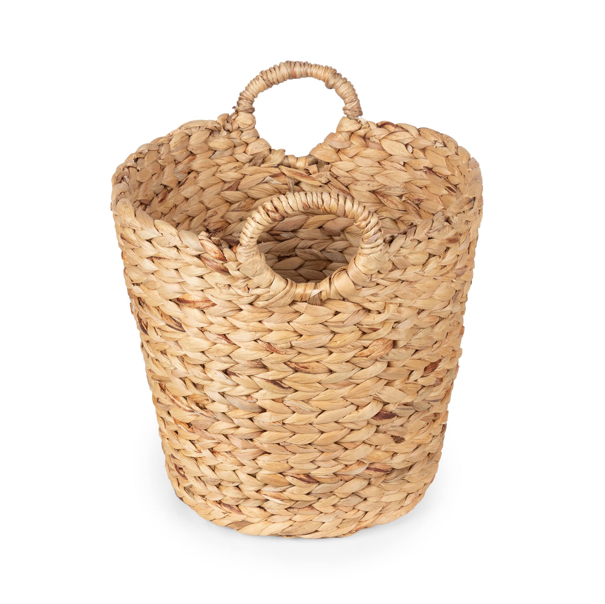 compactor-panier-rangement-caracas-rond-jacinthe-d-eau-brun-ran10872-dia-34-x-29 image 3
