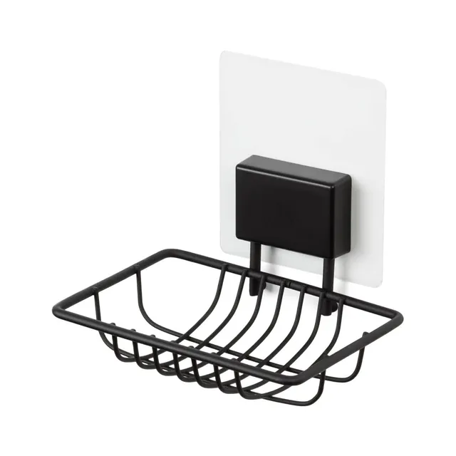 compactor-bestlock-magic-porte-savon-mural-adh-sif-noir-mat image 1