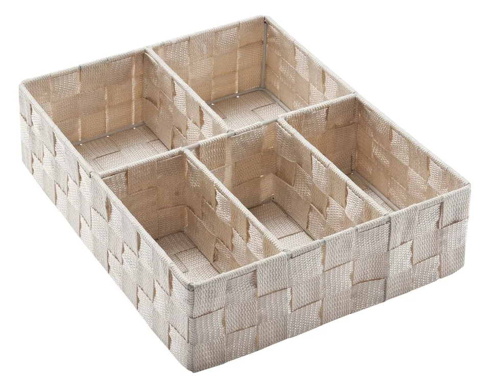 compactor-ran4764-organiseur-de-tiroir-5-compartiments-beige-32-x-25-x-8-cm image 1