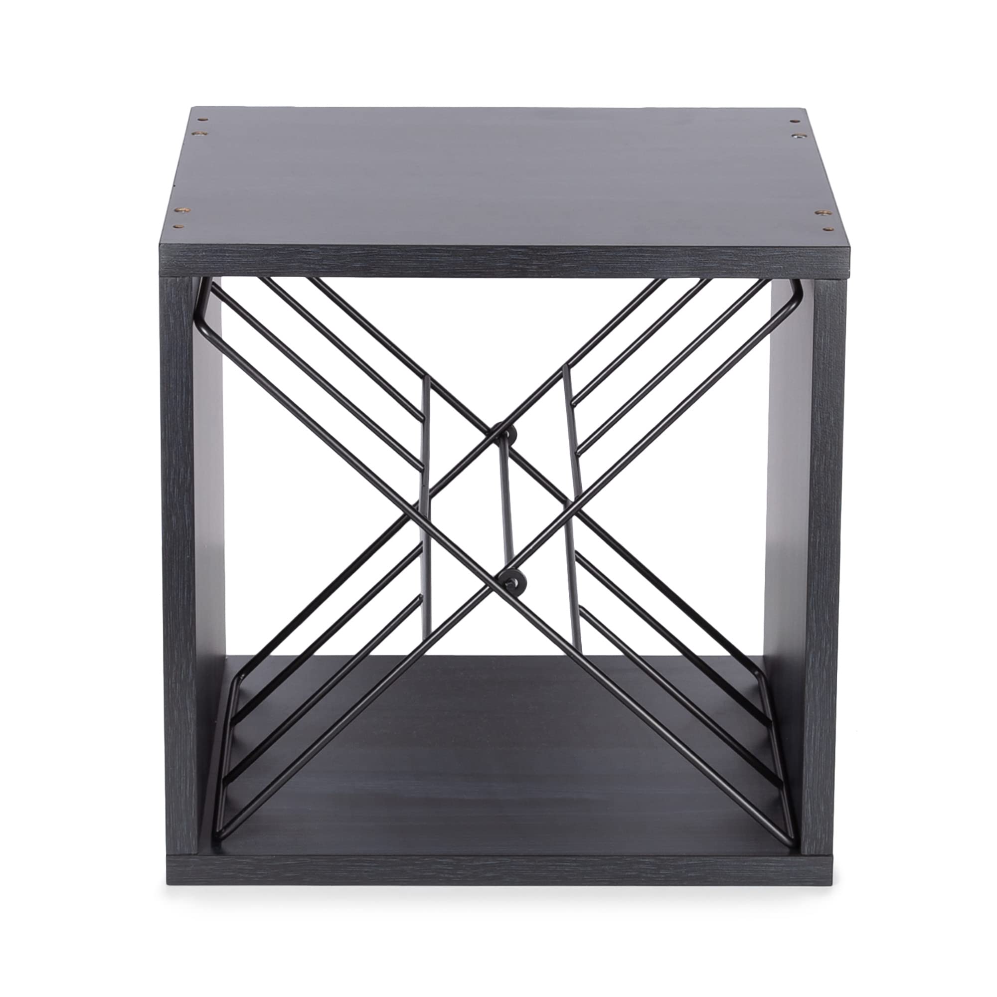 compactor-macon-ensemble-2-cubes-vin-24-bouteilles-bois-noir-acier image 3