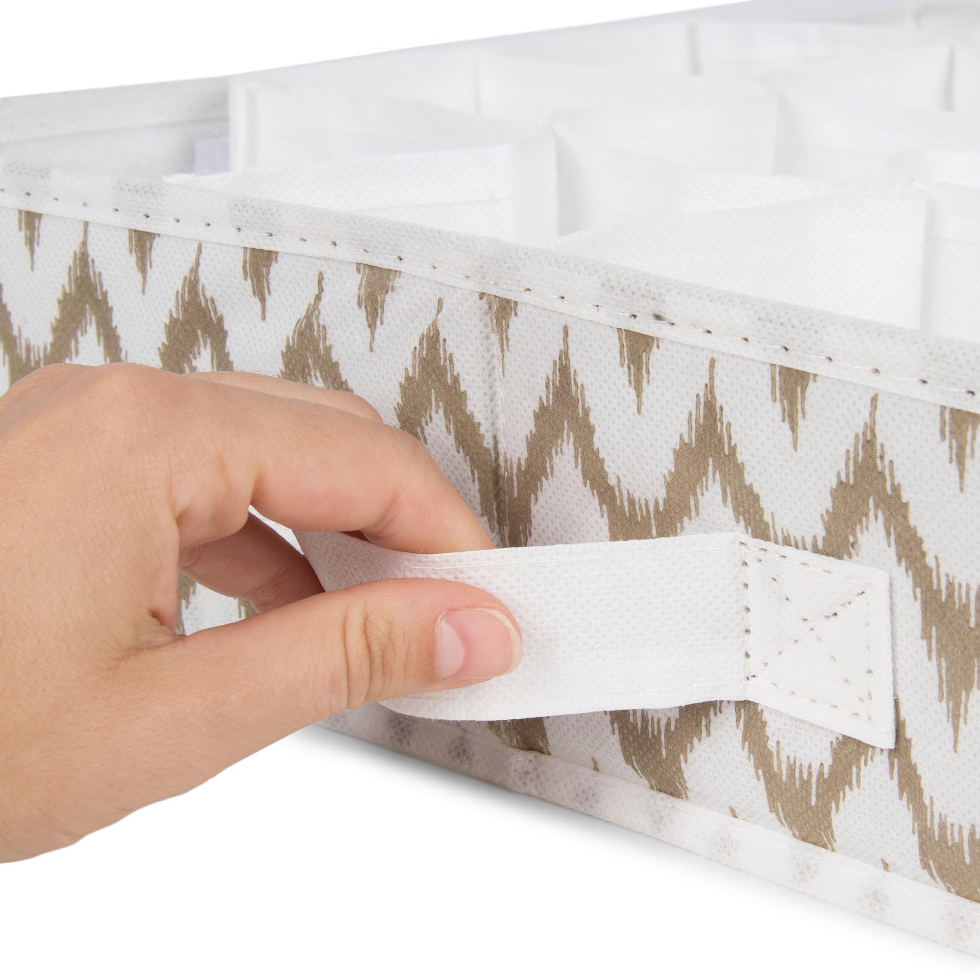 compactor-ikat-organisateur-de-tiroir-16-compartiments-beige-40x40-cm image 6