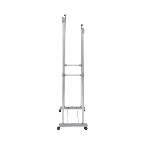 compactor-ran5373-firmin-double-portant-chrom-roulettes-78-5-x-43-x-165-cm image 7