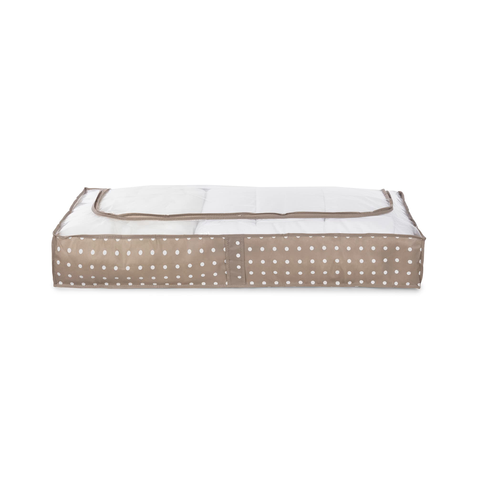 compactor-housse-de-rangement-sous-lit-marron-107x46x16-cm image 2