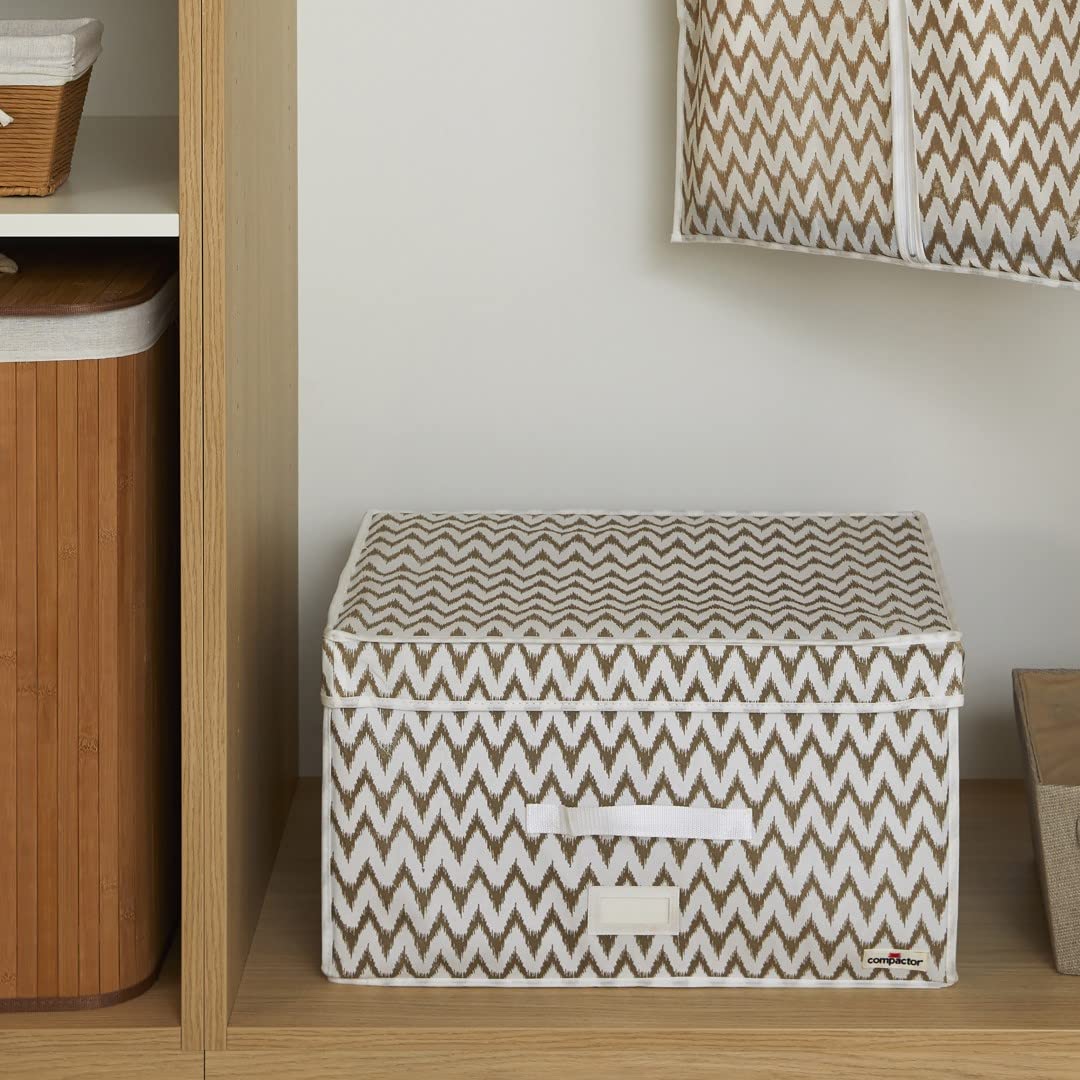 compactor-home-ikat-grande-bo-te-de-rangement-sous-vide-rigide-150-l-blanc-beige image 4