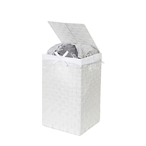 compactor-stan-panier-linge-blanc-30x30xh50-cm-ran6889-avec-couvercle image 7