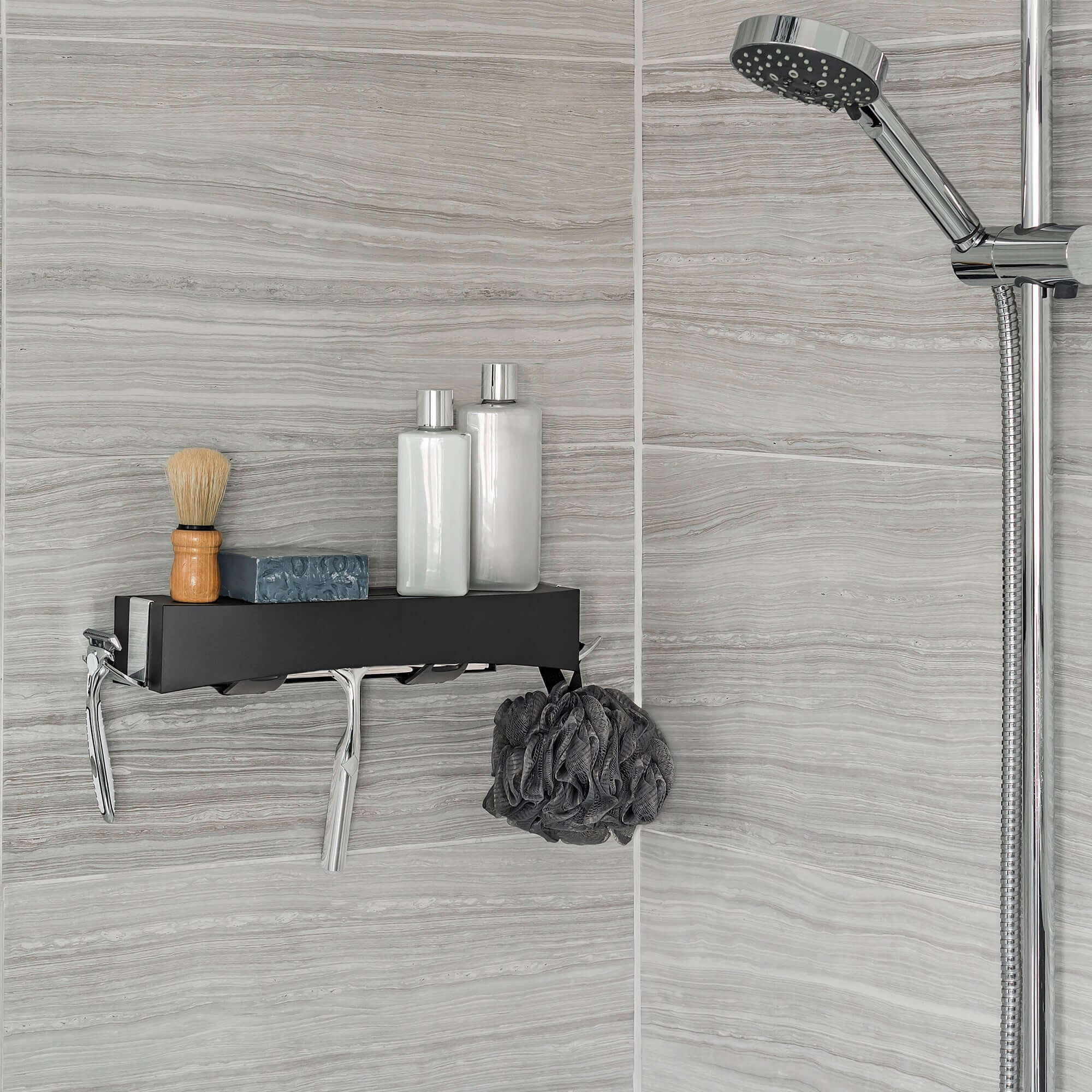 compactor-clever-noire-tag-re-de-douche-sans-per-age-plastique image 6
