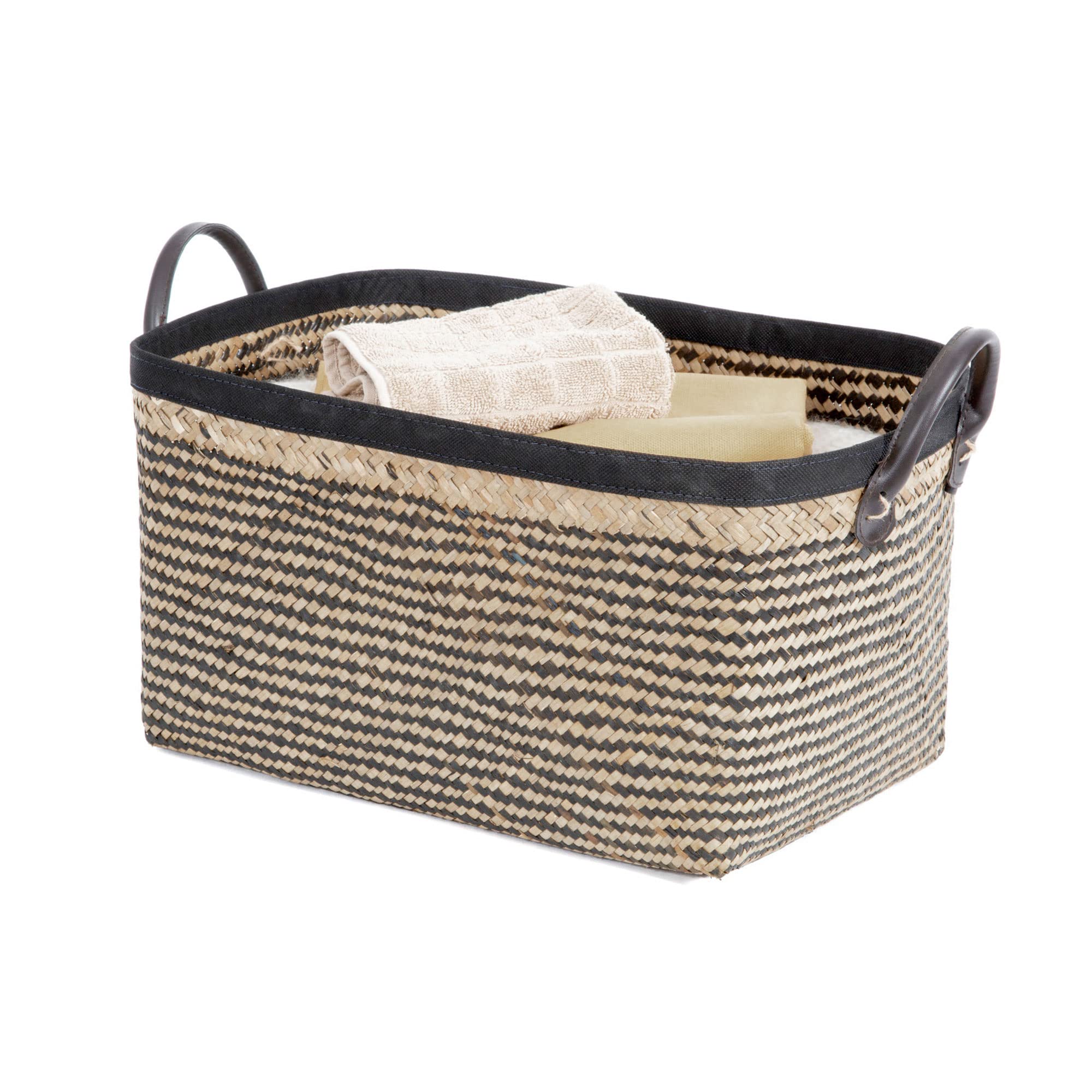 compactor-padang-panier-jonc-tress-brun-et-noir-grand-mod-le-39x32-5x21-cm-ran65 image 4