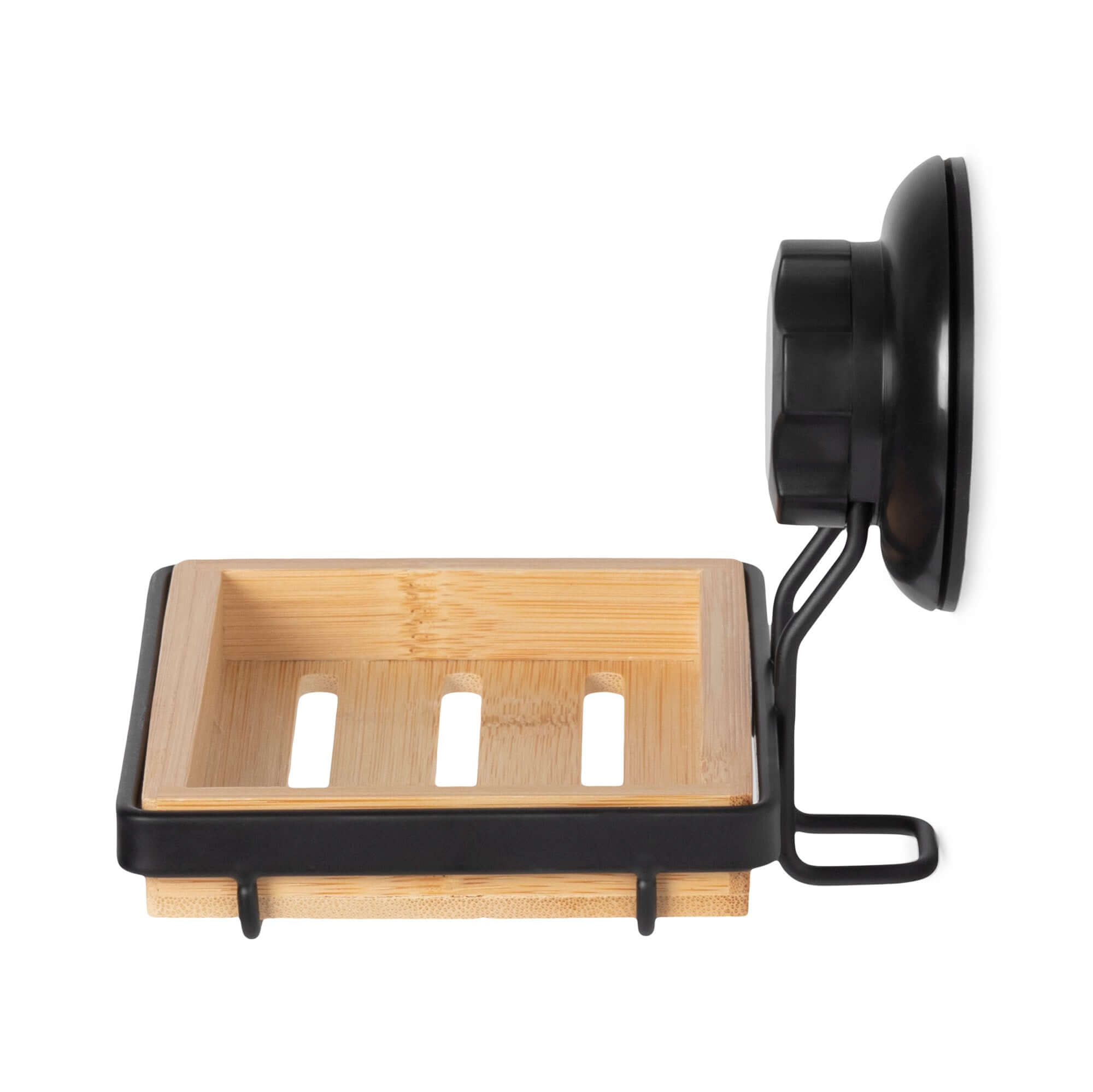 compactor-porte-savon-mural-bambou-bestlock-spa-noir-ventouse image 3