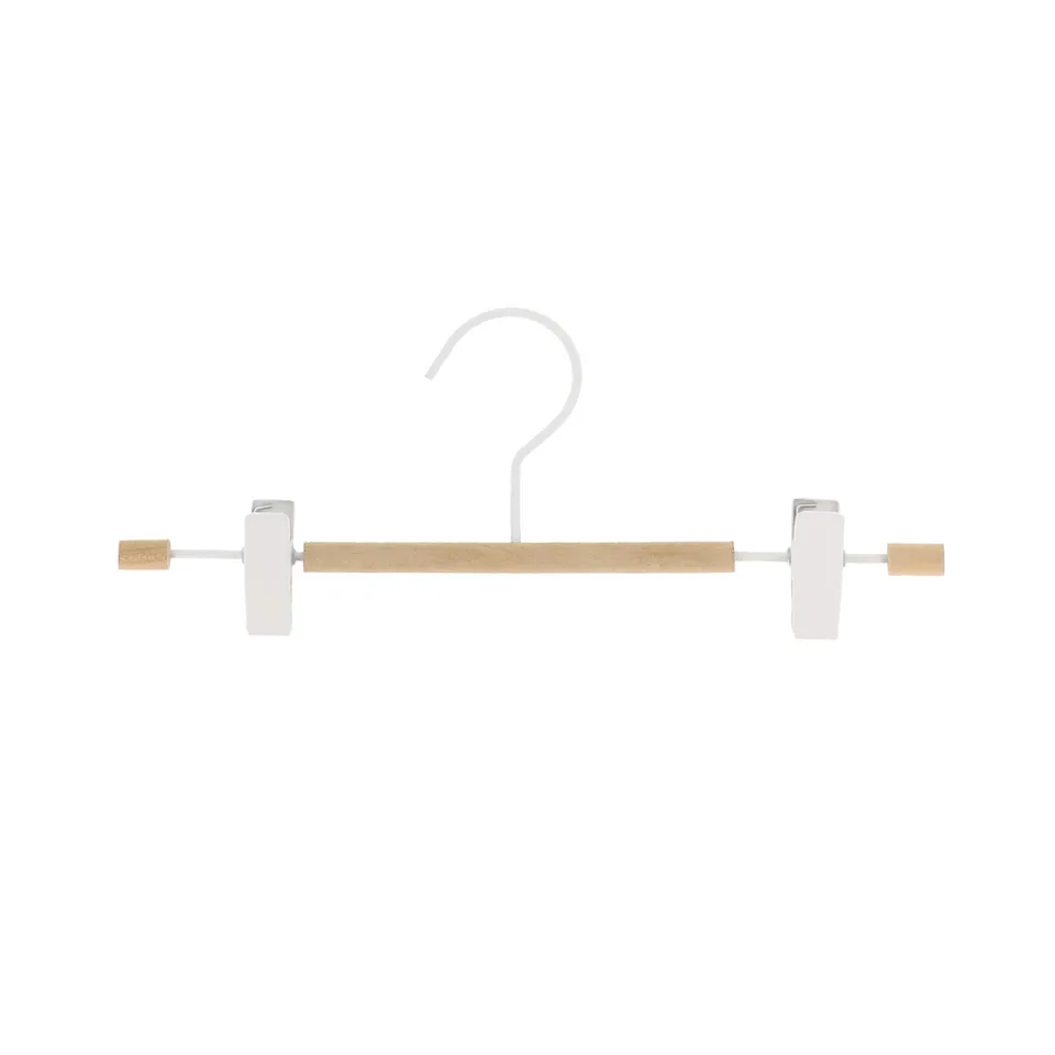 compactor-helsinki-cintre-pinces-m-tal-blanc-et-bois-31-cm-ran8871 image 1