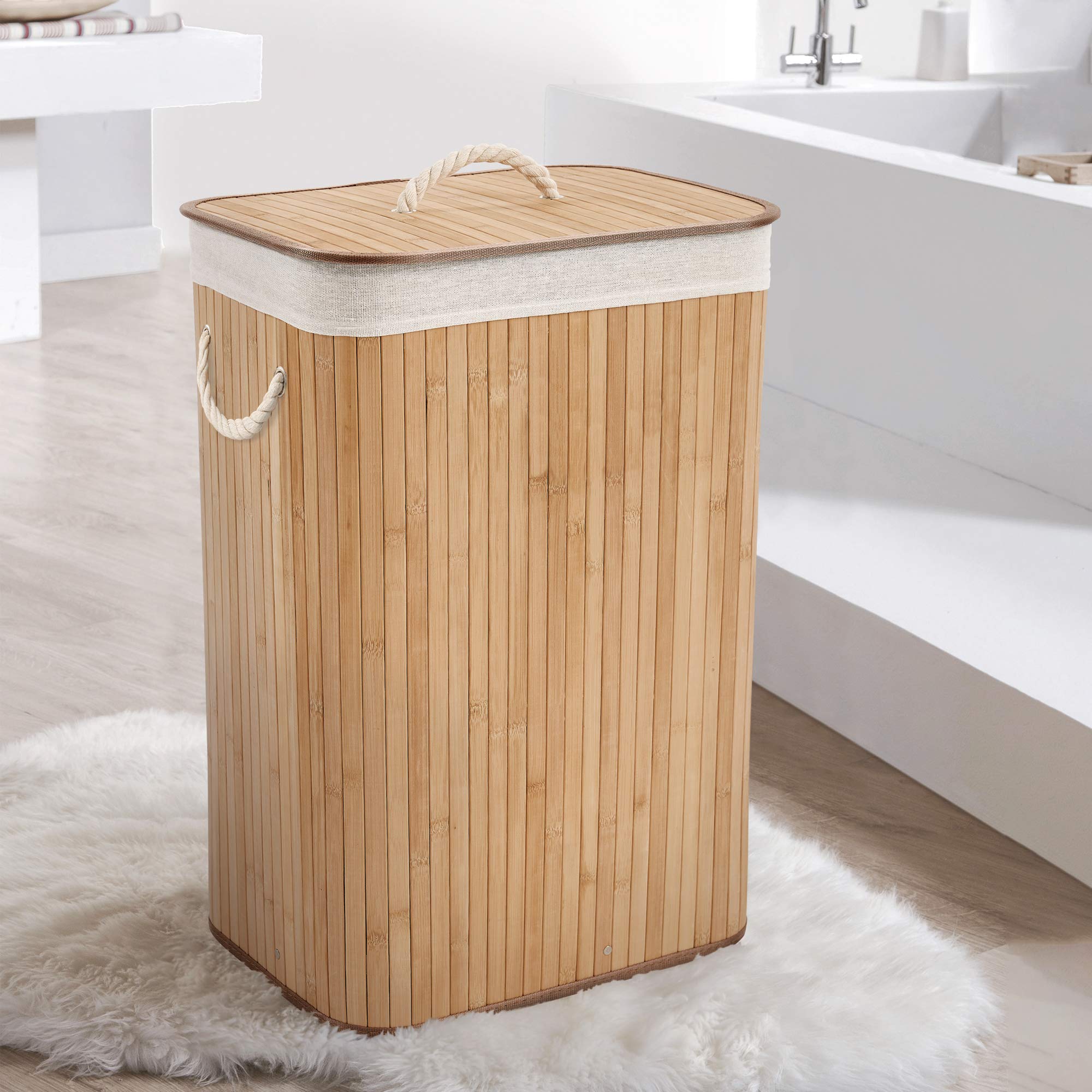 compactor-panier-linge-en-bambou-40x30xh60-cm-avec-sac-amovible image 8
