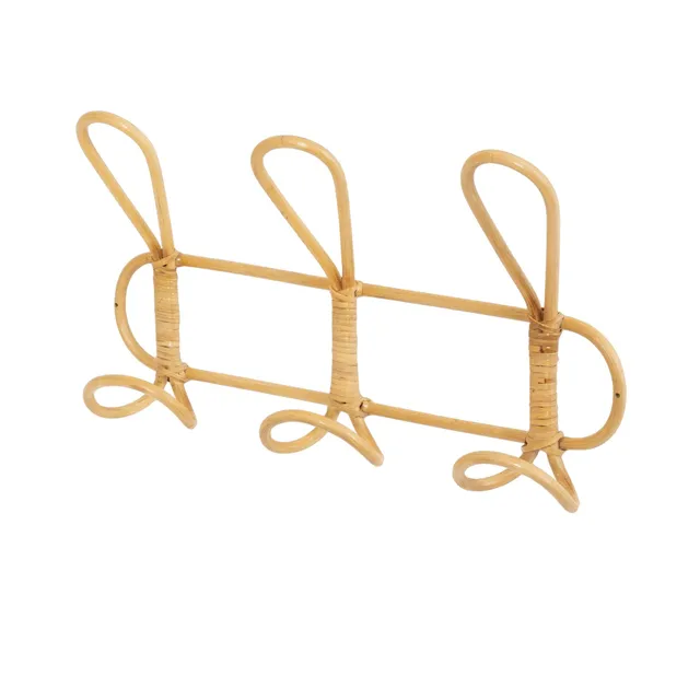 compactor-pat-re-murale-3-crochets-rotin-brun-46-x-10-x-25-cm image 1