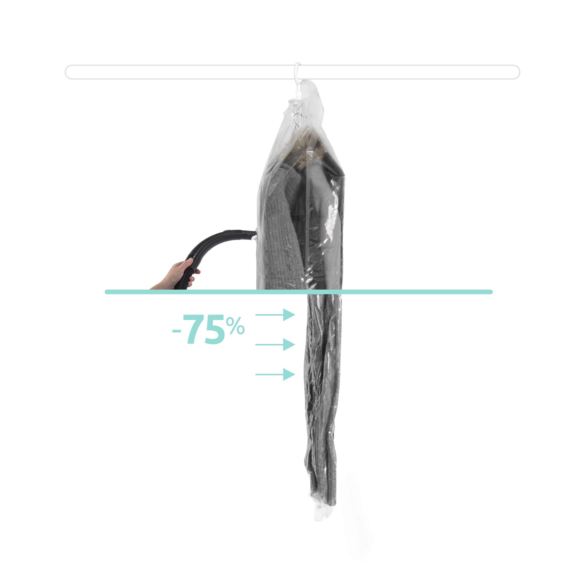 compactor-espace-plus-lot-de-2-sacs-de-rangement-sous-vide-suspendre-transparent image 4