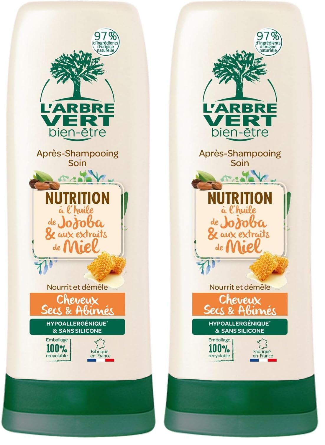 l-arbre-vert-apr-s-shampooing-nutrition-jojoba-miel-cheveux-secs-250ml image 2