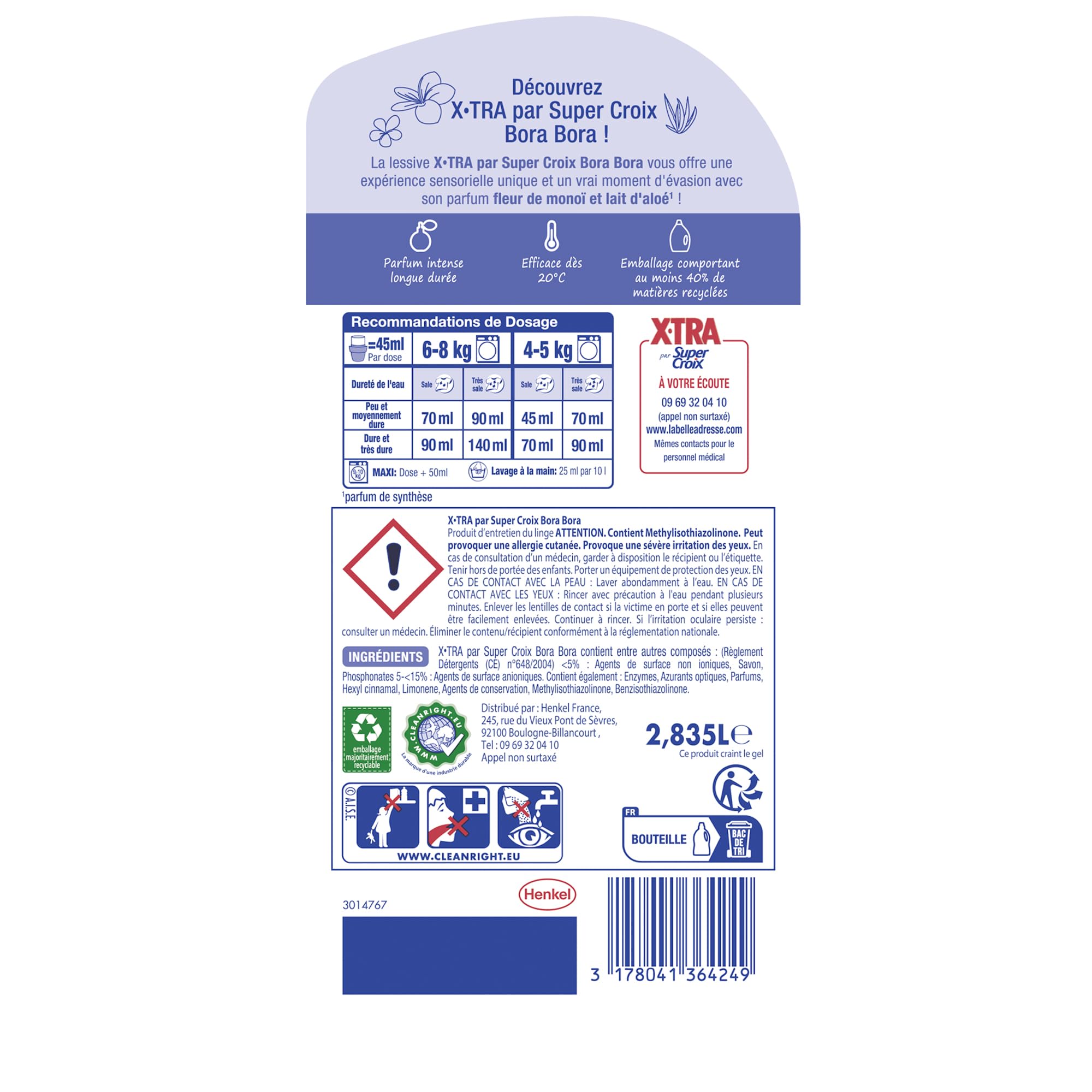 super-croix-xtra-bora-bora-lessive-liquide-63-lavages-mono-alo image 2