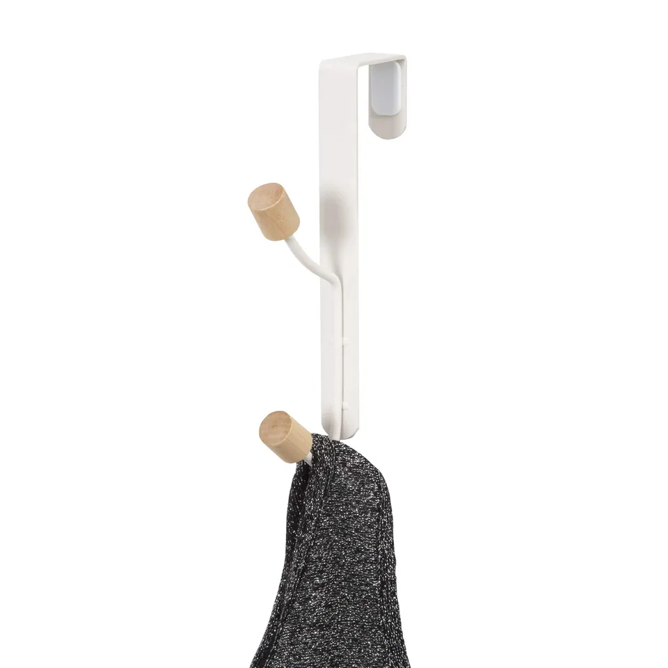 compactor-helsinki-pat-re-de-porte-blanc-et-bois-2-crochets-ran8879 image 1