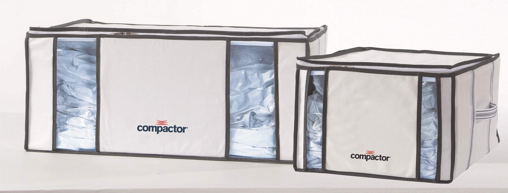 compactor-life-style-lot-2-housses-compression-m-xxl-blanc-gris image 1