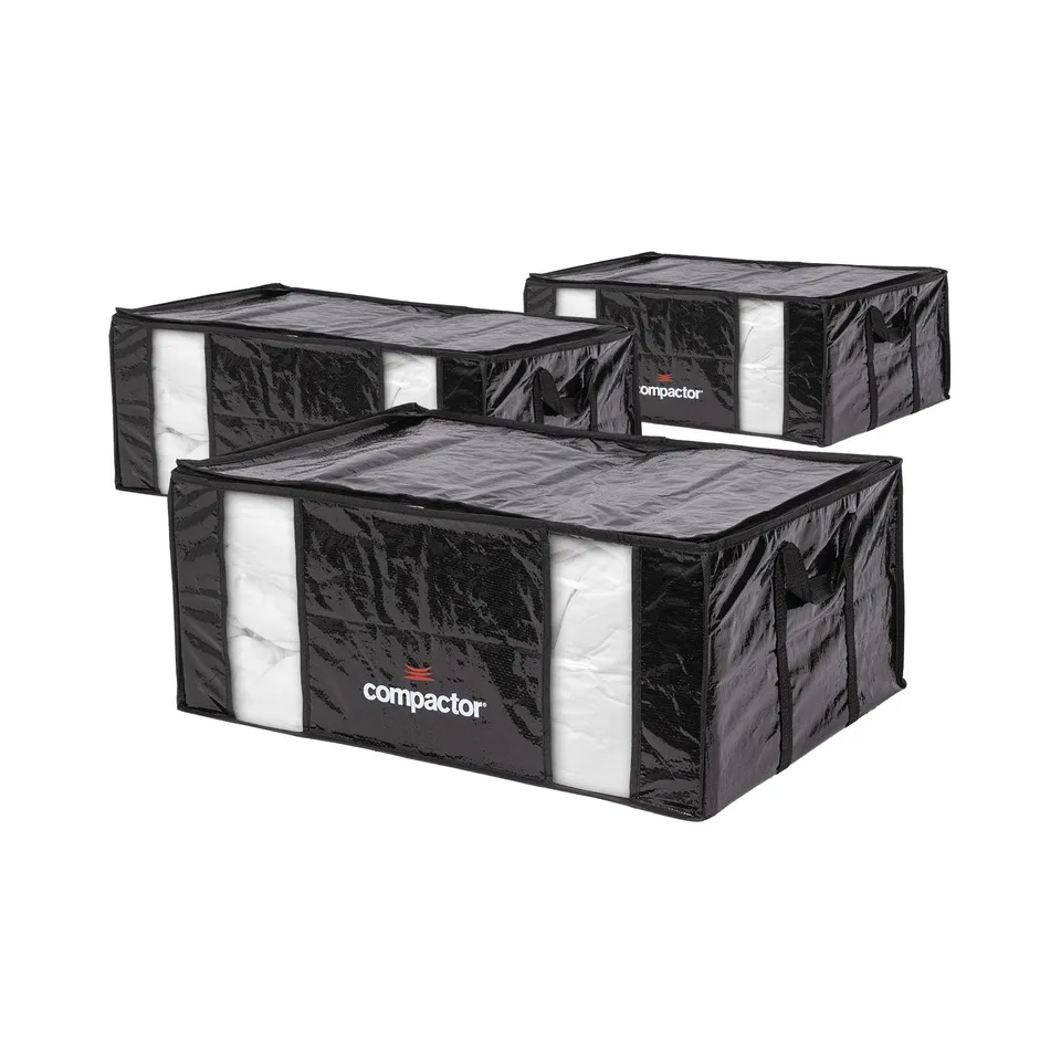 compactor-parisienne-lot-de-3-bo-tes-de-rangement-sous-vide-xxl-noires image 1