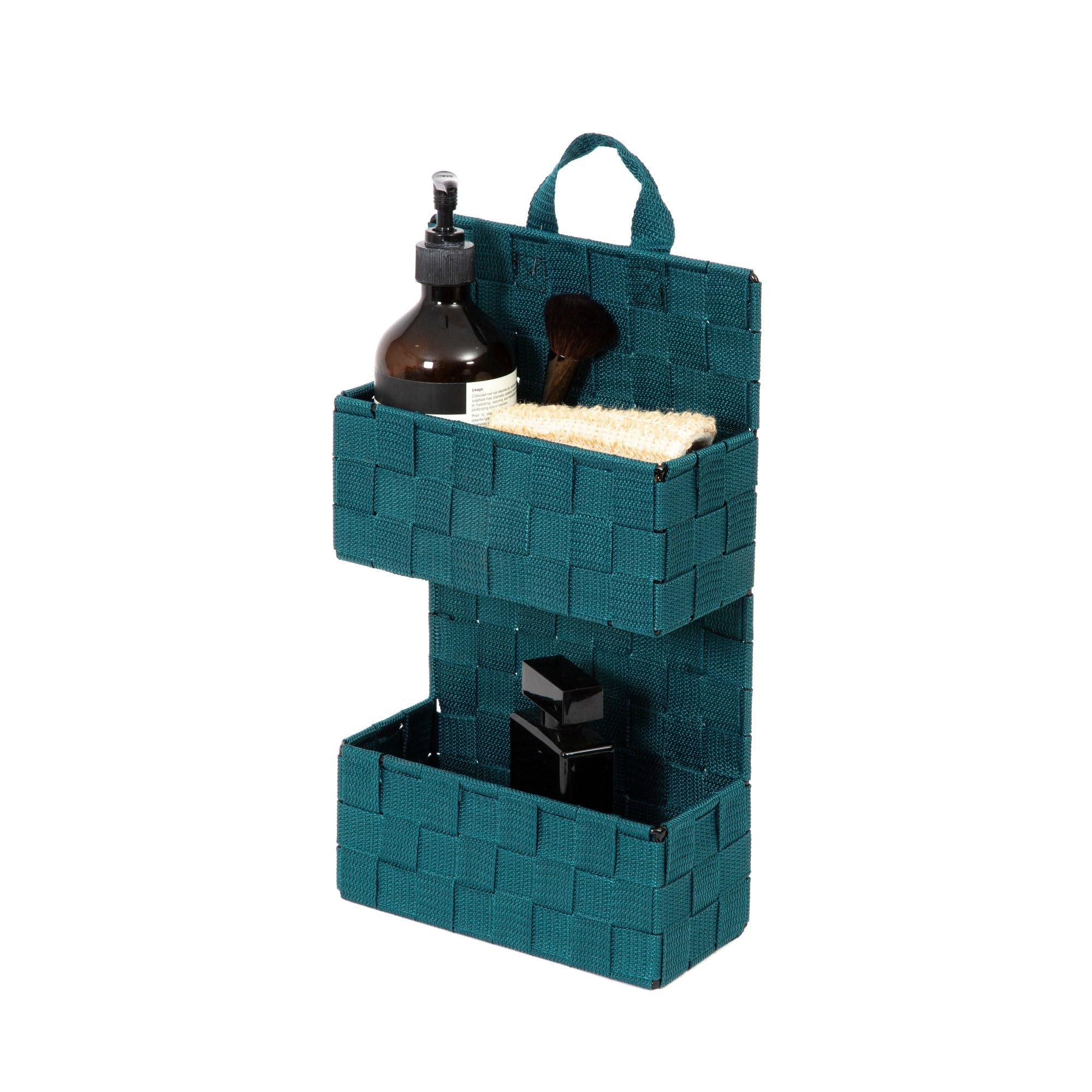 compactor-bristol-panier-de-rangement-bleu-m-21x9xh-37-cm-2-compartiments image 5