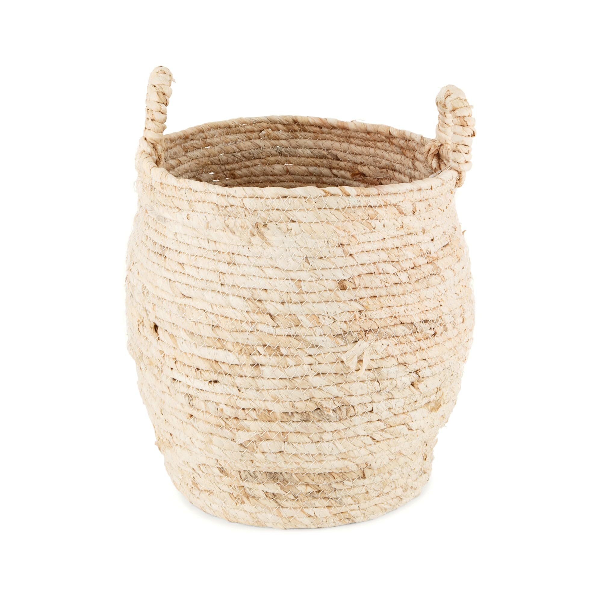 compactor-panier-de-rangement-naturel-30-x-h-30-cm-ran9702-feuilles-de-ma-s image 2