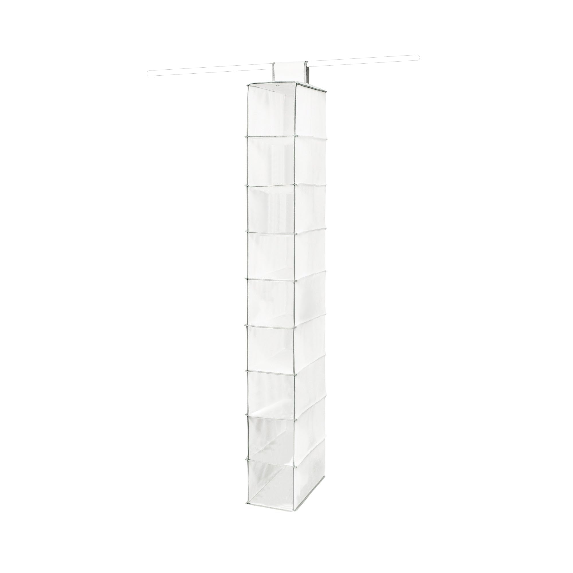 compactor-tag-re-souple-suspendue-9-compartiments-blanche-15x30xh128-cm image 1