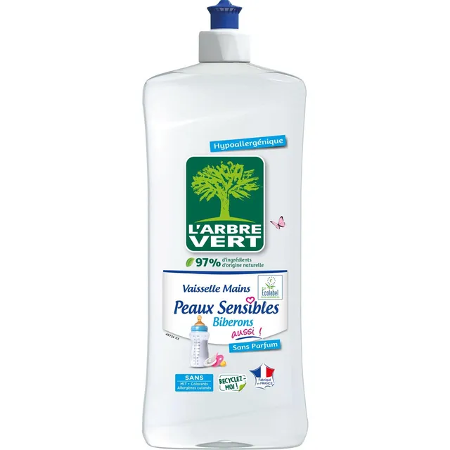 l-arbre-vert-liquide-vaisselle-peaux-sensibles-biberons-750-ml image 1