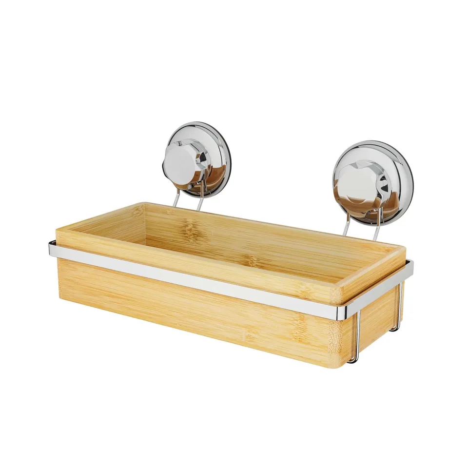 compactor-tag-re-de-douche-ventouses-bestlock-spa-bambou-chrom image 1