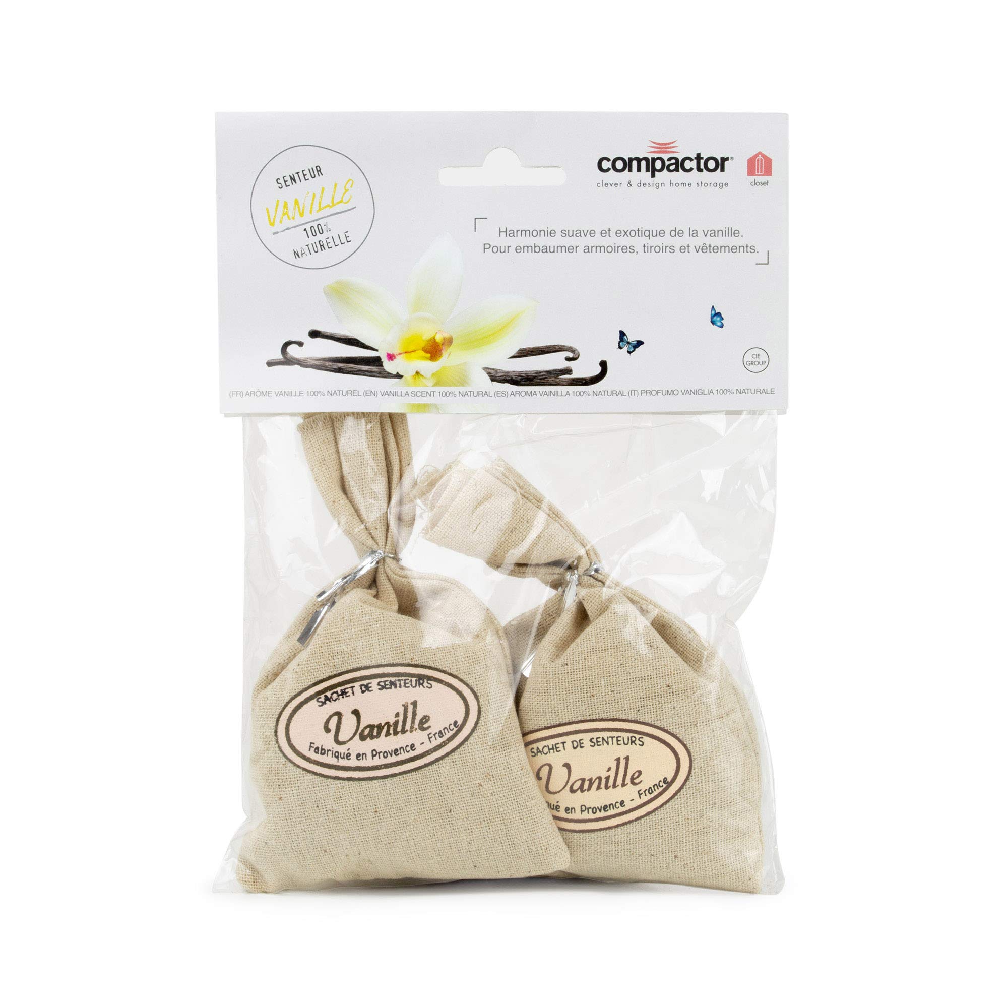 compactor-nature-lot-de-2-sachets-parfum-s-vanille-taille-m image 5