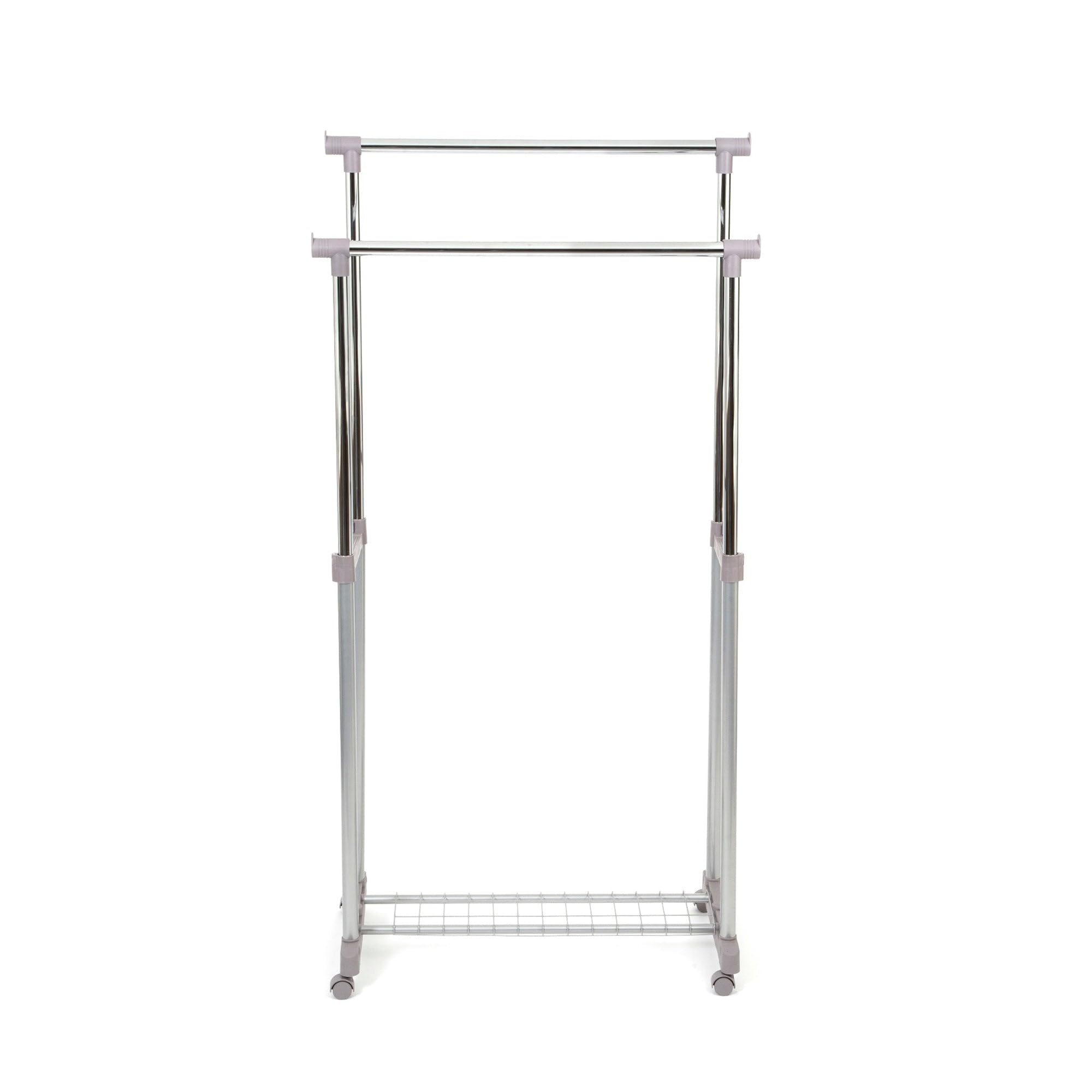 compactor-alex-ran2530-portant-v-tements-double-gris-83-5-x-44-x-h-160-cm-sur-ro image 2