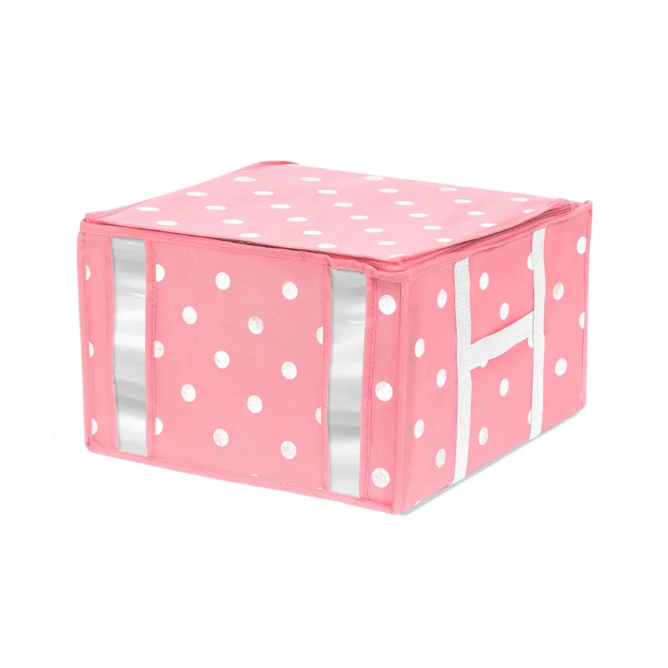 compactor-girly-housse-de-rangement-sous-vide-rose-m-40-x-42-x-h-45-cm-ran4586 image 1