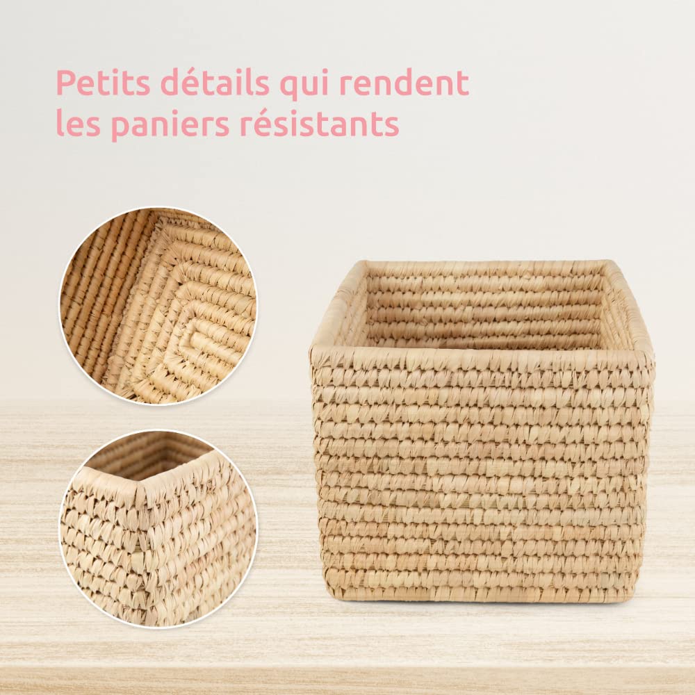 compactor-arno-panier-de-rangement-large-30-x-21-x-17-cm-paille-tress-e-brun image 6