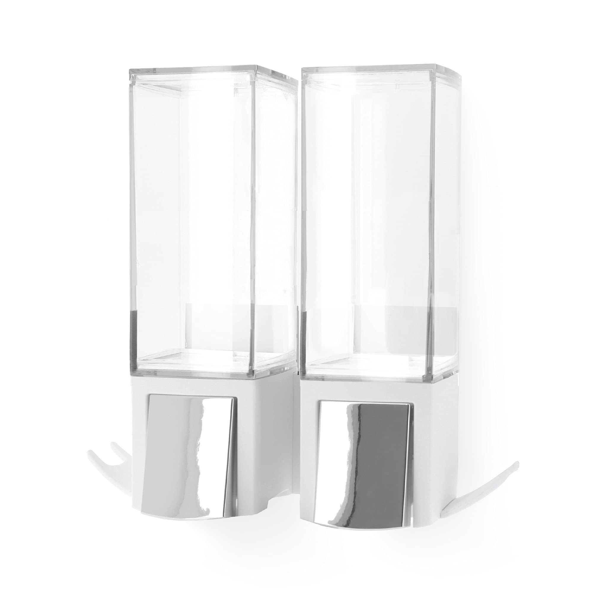 compactor-double-distributeur-de-savon-mural-2-x-500-ml-noir-et-chrome image 7