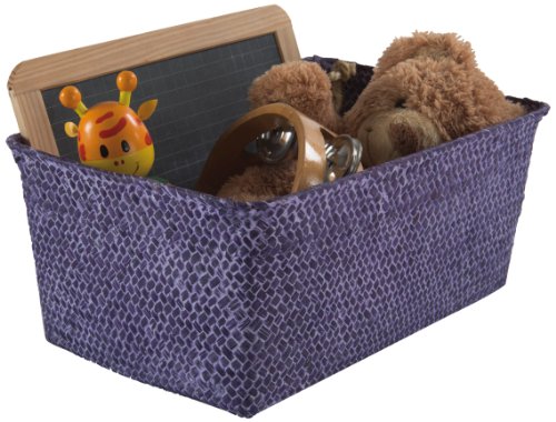 compactor-rangement-cie-kito-panier-jonc-tress-violet-30-x-20-x-13-cm-ran6531 image 2