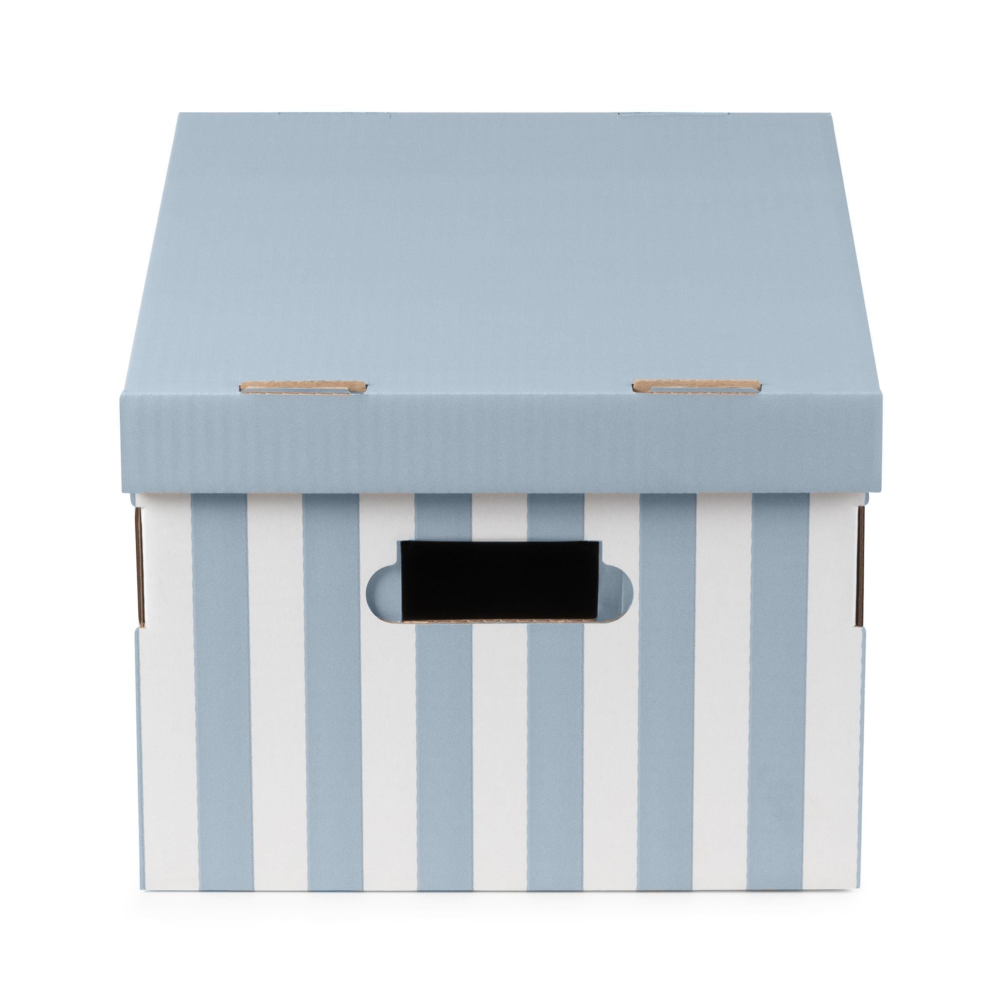 compactor-shirt-lot-6-bo-tes-de-rangement-rayures-bleu image 2