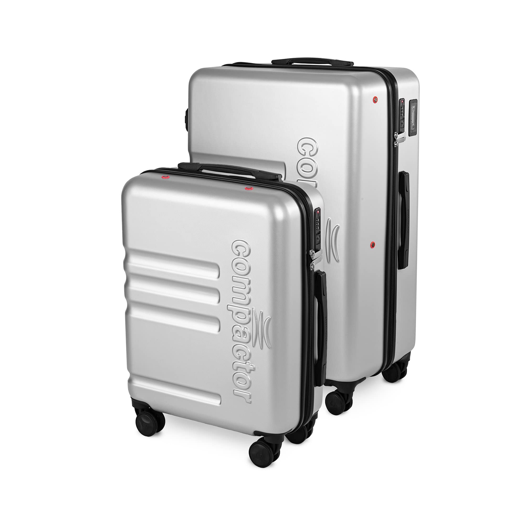 compactor-luna-lot-2-valises-sac-sous-vide-int-gr-s-xl-argent-noir image 1
