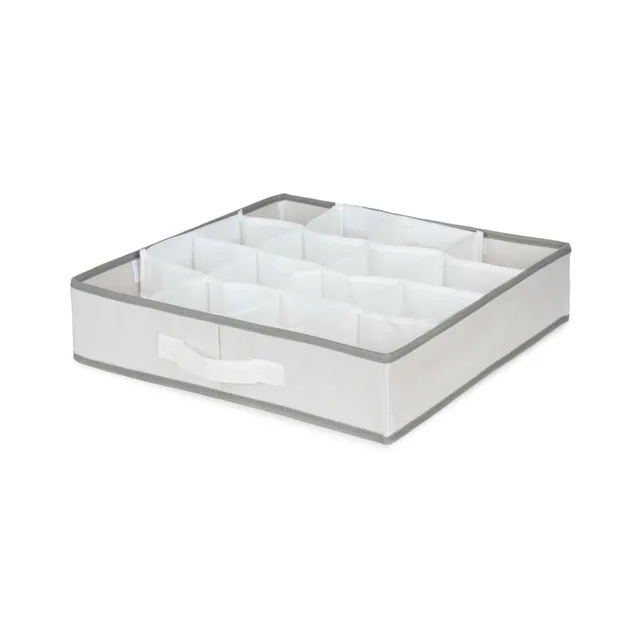 compactor-life-organisateur-de-tiroir-16-compartiments-40x40x9-cm-blanc image 1