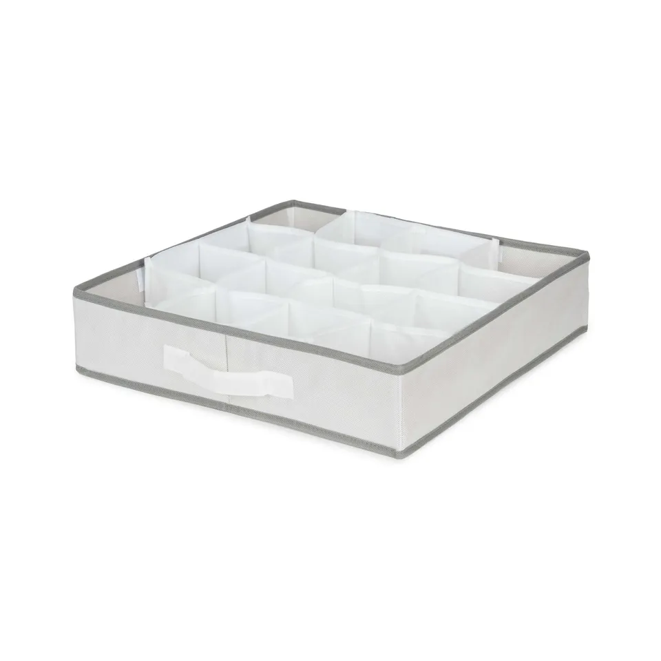 compactor-life-organisateur-de-tiroir-16-compartiments-40x40x9-cm-blanc image 1