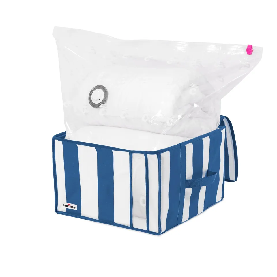 compactor-bo-te-de-rangement-sous-vide-m-excellence-bleu-blanc image 1