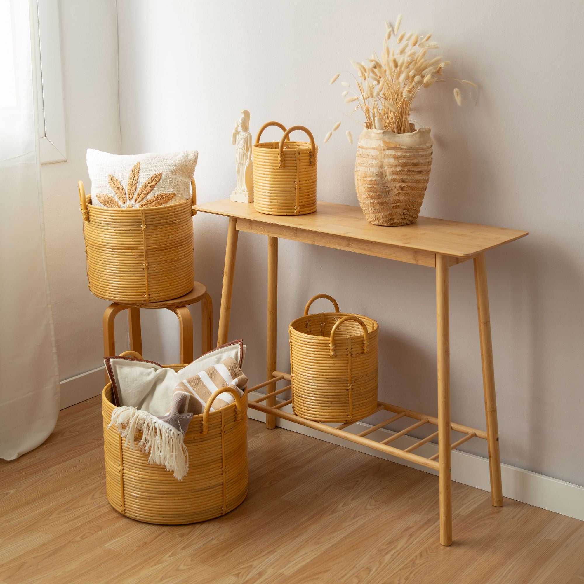 compactor-lot-4-paniers-de-rangement-en-rotin-naturel-l-m-s-xs image 5