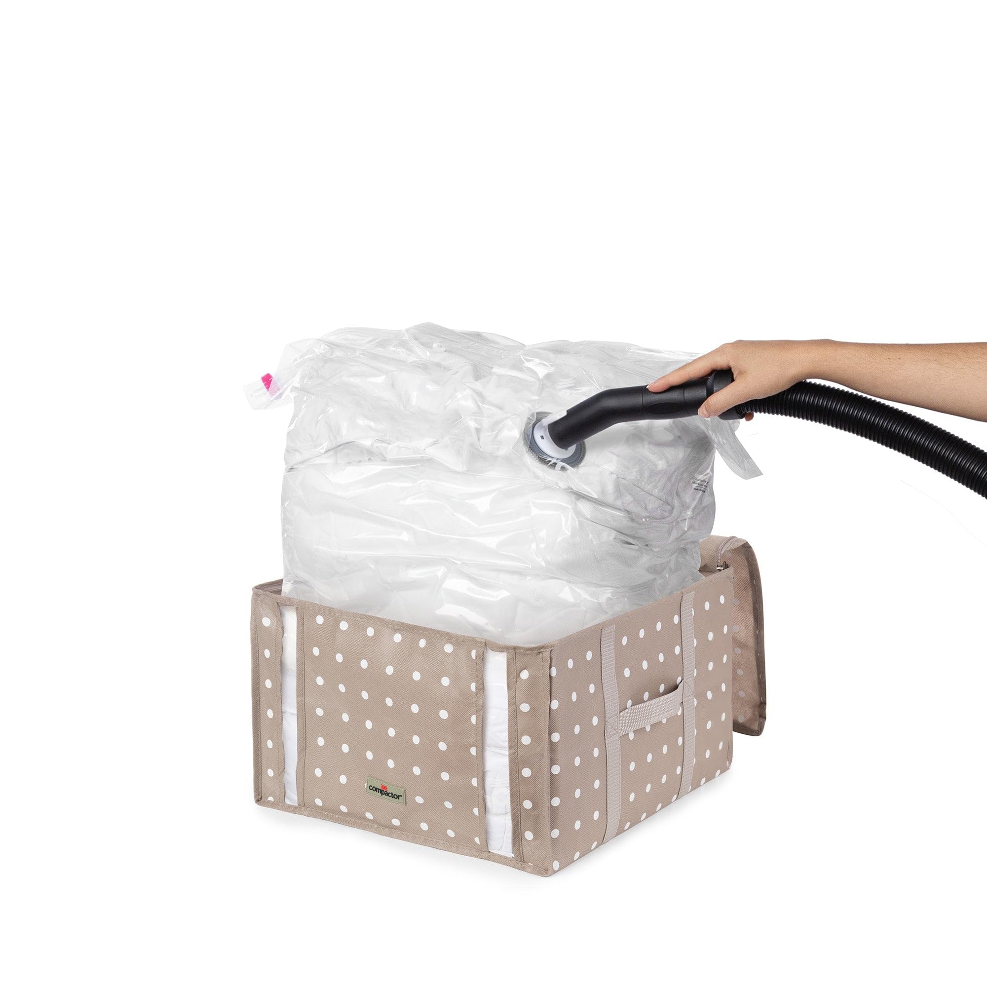 compactor-housse-de-rangement-sous-vide-42-x-40-x-h-25-cm-marron image 2