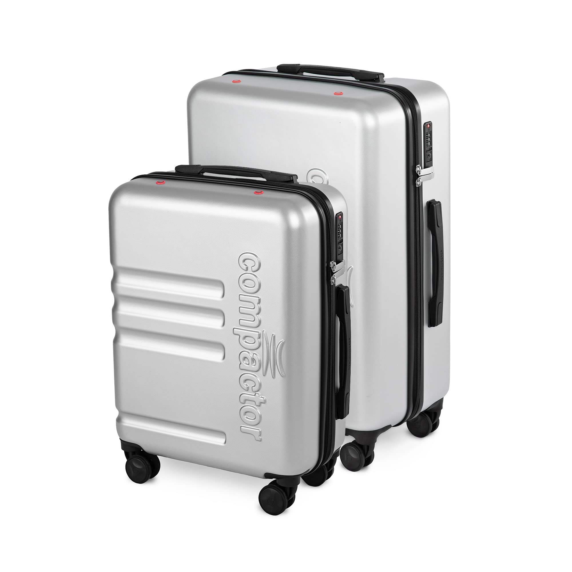 compactor-luna-lot-de-2-valises-hybrides-s-l-avec-sac-sous-vide-int-gr-argent-no image 1