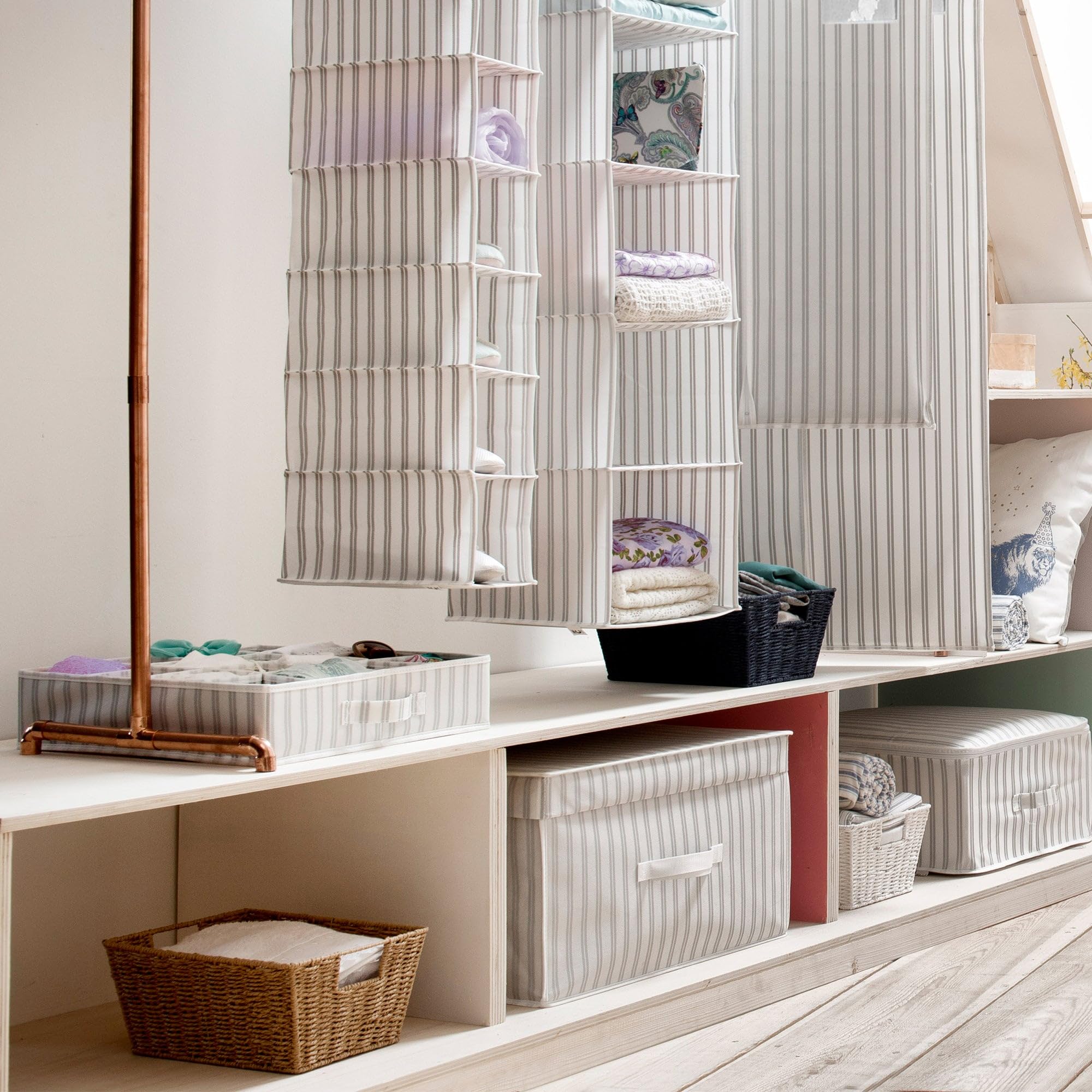 compactor-anton-organisateur-de-tiroir-16-compartiments-gris-40x40cm image 4