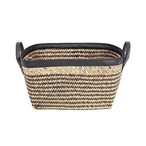 compactor-padang-ran6540-petit-panier-jonc-tress-brun-et-noir-28-x-23-x-15-5-cm image 6