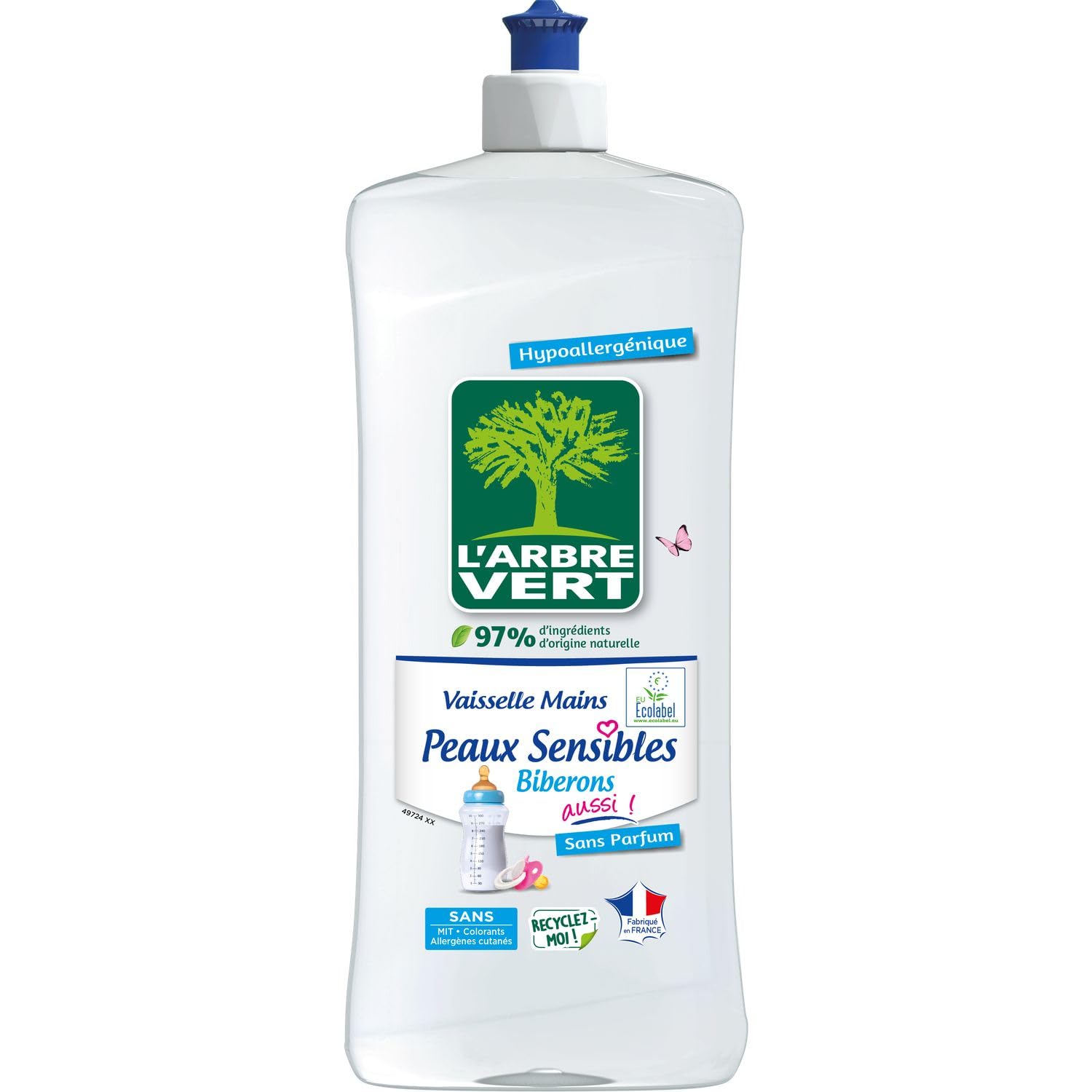 l-arbre-vert-liquide-vaisselle-peaux-sensibles-biberons-750-ml image 1