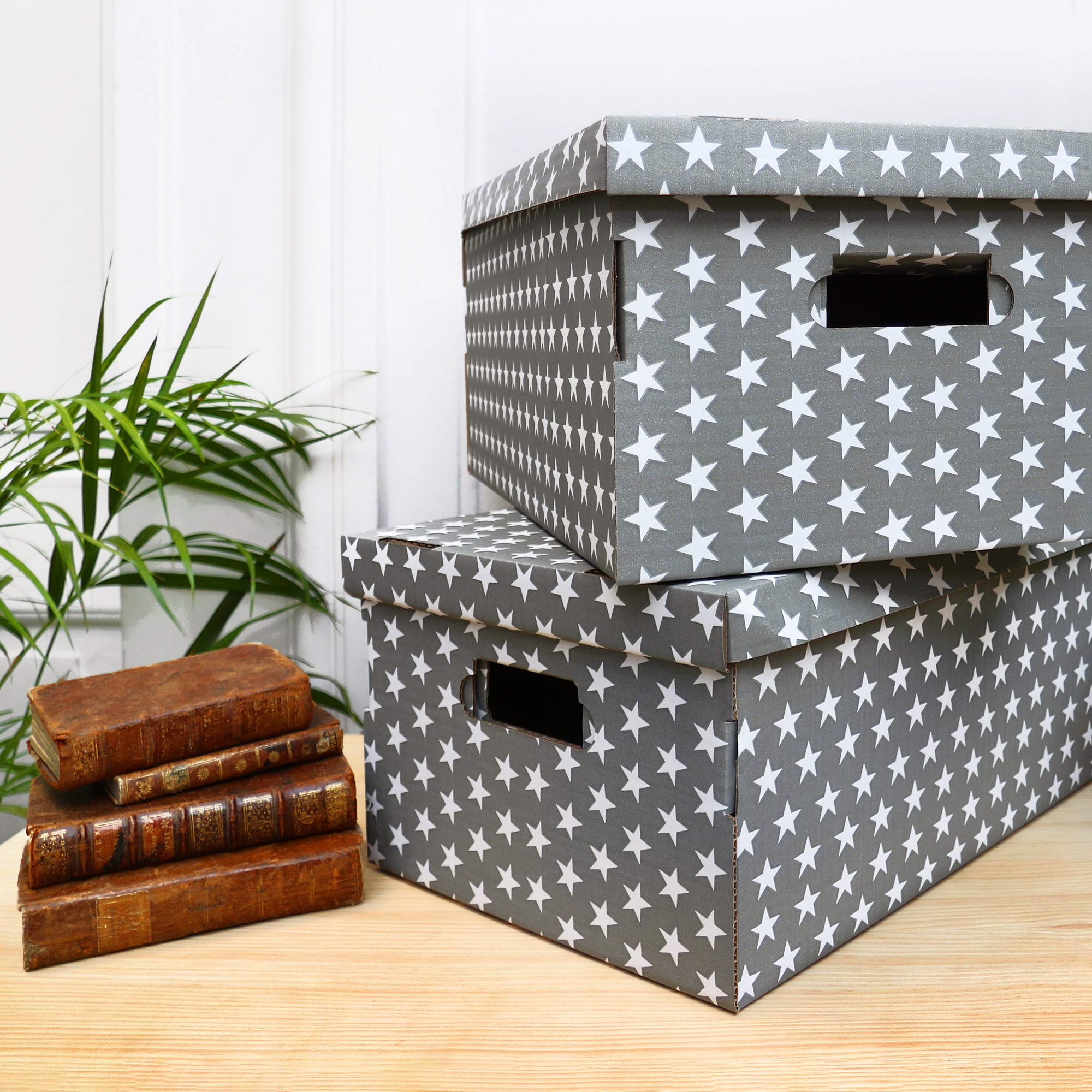 compactor-life-bo-tes-carton-stars-taille-l-52x29x20-cm-lot-de-2-grises image 6