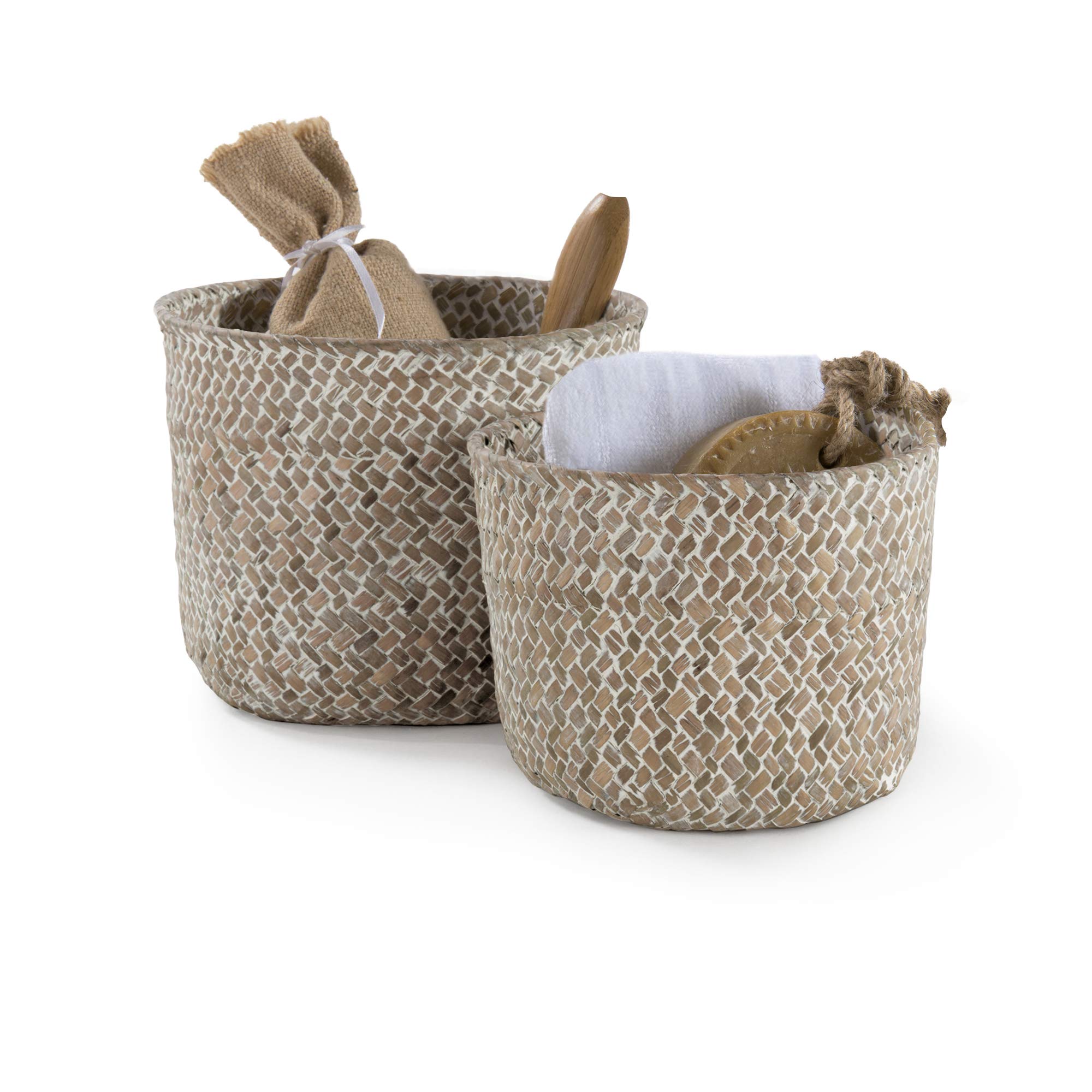 compactor-lot-de-2-paniers-rangement-jonc-de-mer-naturel-beige-ran6534-16x12-cm- image 2